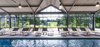 Heated indoor pool in our B&B in Honfleur